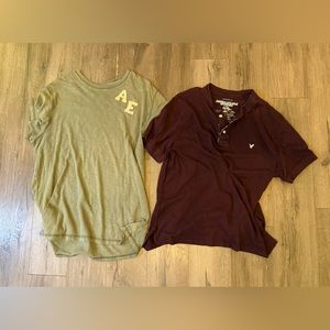 American Eagle XL Men's Shirt Lot Short Sleeve Pull Over T Shirt